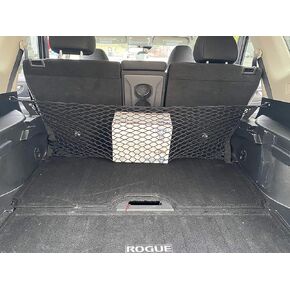Rear Seat Envelope Style Trunk Mesh Cargo Net for Nissan Rogue S SV SL Platinum 2014-2020 - Car Accessories - Premium Trunk Organizers and Storage - Vehicle Carrier Organizer for Nissan Rogue