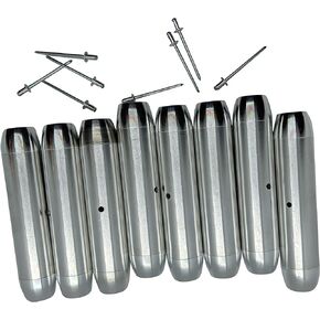 Rebel Pilot X-Wing Leg Flares - Real Aluminum - Hollow Light-Weight - Set of Eight