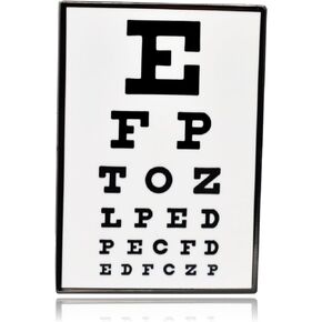 Eye Vision Exam Chart Enamel Pin