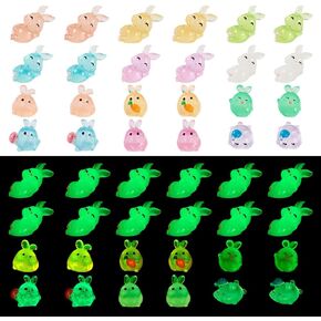 Beadthoven 300Pcs Glow in The Dark Sea Shells Starfish Luminous Pebbles Plastic Seashells Conch Sea Animal Glow Stones for Table Scatters Beach Mermaid Party Decoration Vase Fillers DIY Crafts