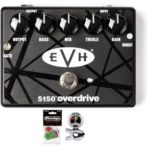 Briskdrop MXR EVH5150 Overdrive Pedal Bundle with Dunlop Variety Pick Pack and Snark Tuner evh5150bundle 0