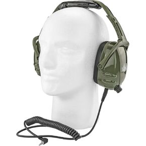 Earmuff Headphones - iPhone & Scanner Compatible - Great For Impact Sports Like Hunting, Gun Range, NASCAR Races, Construction, Work, etc.