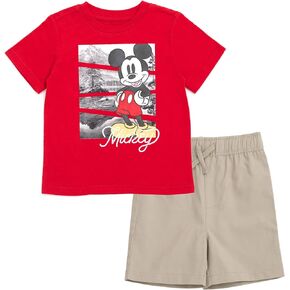 Disney Mickey Mouse T-Shirt and Shorts Outfit Set Toddler to Big Kid