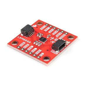 SparkFun 6 Degrees of Freedom Breakout - LSM6DSO (Qwiic) - Sense Shocks Tilt Motion Taps Count Steps Read Temperature 1.71V to 3.6V Operating Voltage Low Power Consumption Small Board