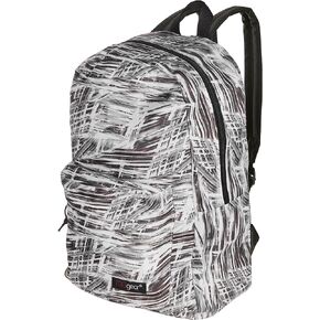 MGgear 17-inch Black & White Abstract Pattern Children's School Backpack, Student Book Bag