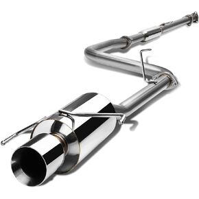 DNA MOTORING CBE-HP97-NRT Muffler CatBack Exhaust System [Compatible with 97-01 Honda Prelude 2.2L l4 Engine ONLY]
