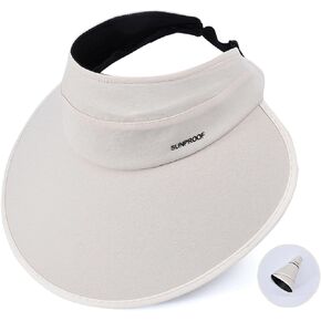 قبعات Harlang Sun Visor للسيدات ذات حافة كبيرة للصيف للحماية من الأشعة فوق البنفسجية على الشاطئ