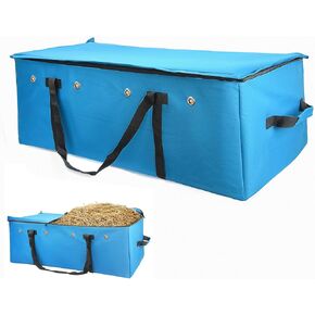 Hay Bale Storage Bag,Heavy Duty 1200D Oxford Fabric Hay Bale Bag Extra Large Hay Bag for Hay Transport and Storage，45x19.7x18.5 Inch