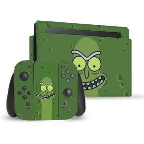 Head Case Designs Officially Licensed Rick and Morty The Space Cruiser Graphics Vinyl Sticker Gaming Skin Decal Cover Compatible with Nintendo Switch Console & Dock & Joy-Con Controller Bundle