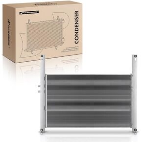 A-Premium A/C Condenser Replace# 350437701 - Compatible with International Harvester 4700 4700LP, 9100 9100i, 9200 9200i, 9400i 9800 9900 SBA SFA