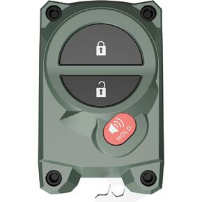 غطاء Tundra Key Fob 2007-2017 - غطاء Tacoma Key Fob 2005-2015 ملحقات الجيل الثاني - فتاحة زجاجات مدمجة - ألوان مخصصة (مسامير سوداء وسوداء)