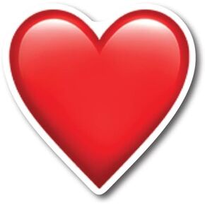 Magnet Me Up Red Heart Emoticon Magnet Decal, 5 Inch, Cute Self-Expression Decorative Magnet for Car, Truck, SUV, Or Any Other Magnetic Surface