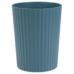 JiatuA Small Trash Can Plastic Wastebasket Round Garbage Container Bin for Bathroom, Kitchen, Bedroom, Home Office, College Dorm, Black