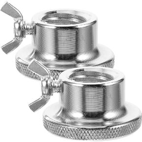 VOSAREA Choker Dumbell Barbell Clamps Barbell for Screw Cap Hex Nut Replacement Double Lock Hex Nut Weight bar Screw Clamps 2PCS Dumbbell bar Nuts