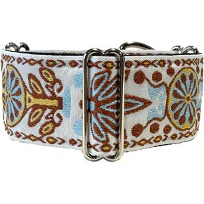 Handmade Martingale Greyhound/Saluki/Whippet Dog Collar 2'' Wide (11"-14")