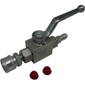KHB-1/4NPT 7250 PSI High Pressure Shut-Off Ball Valves 2 Way 1/4 " NPT KHB Hydraulic Ball Valve Including 1/4 Quick Connect Plug With PTFE Tape