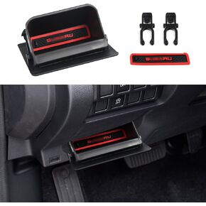 Interior Inner ABS Black Fuse Box Coin Container Storage Dash Tray Compatible for Subaru Impreza XV/Crosstrek Forester Legacy Outback WRX STI Ascent Accessories (Black)