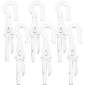6pcs Shutter Turn Rod Head Blind Rod Hook Grips Blind Tilt Wand Tip Mini Wand Mini Blind Wand Hook Mini Hooks Ganchos Drapery Hooks Blinds Replacement Parts Slats Plastic with Hook