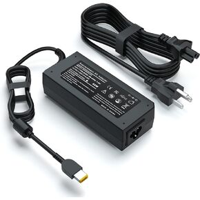 65W Laptop Charger Replacement for Lenovo Thinkpad T460 T470 T470s T460s T450 T440 T440p E570 E560 E550 E540 G50 G50-45 G50-80 Z50 Z50-70 Z50-75 Thinkpad 11e, Yoga 11e Square Tip AC Adapter Power Cord