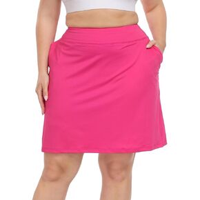 HDE Womens Plus Size Athletic Skort Golf Tennis Skirt with Bike Shorts & Pockets