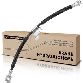 A-Premium Front Driver Brake Hydraulic Hose Compatible with Cadillac Models - DTS 2006 2007 2008 2009 2010 2011 4.6L, GM Brake Code J55 - Replace# 15230036