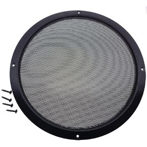 2 Pcs 10 Inch Metal Mesh Speaker Grills Covers Subwoofer Grill Protective Case with Mounting Screws for Home Audio Car Speaker (Black)