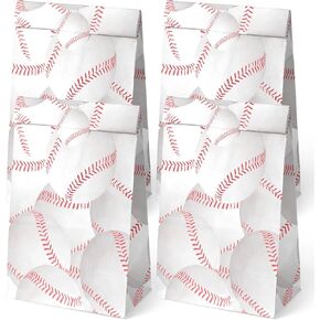 Outego 24 حقائب البيسبول لصالح الحفلات مع ملصقات البيسبول جودي حقائب البيسبول هدايا حفلات البيسبول للأطفال لوازم حفلات عيد ميلاد البيسبول in Kuwait