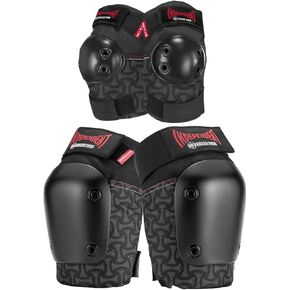 187 KILLER PADS Skateboarding Knee Pads & Elbow Pads Combo Pack, Independent, Small/Medium