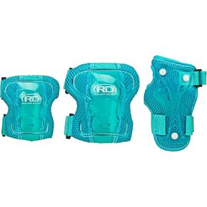 مجموعة ثلاثية واقية للشباب من رولر ديربي، وسادات للركبة، ووسادات للكوع، وواقي للمعصم in Kuwait