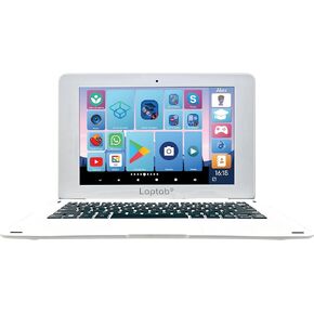 LEXiBOOK LAPTAB® 10, Laptop with Touch Screen, Designed for The Whole Family, Educational and Fun Content, Powered by Android™, Parental Control, Ultra Thin and Light, LT10EN