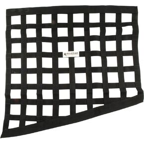 Allstar Performance ALL10289 Black 24' High x 24' Wide x 18' High Border Style Mount Ribbon Window Net for Drag Race Car