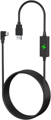 كابل ربط مع منفذ شحن منفصل 16FT/ 5M - لـ Quest 3، Quest 2، Quest pro، Pico 4/Pro، كابل USB 3.0 عالي السرعة لنقل البيانات من النوع A إلى C in Saudi Arabia