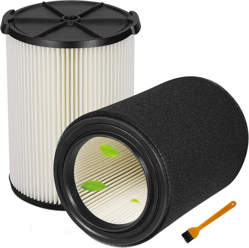 VF7000 Replacement Filter for Rigid Shop Vacuums 5-20 Gallon, Wet Application Filters Fits Ridged Wet Dry Vac, Wet Pick Up Filter for Husky Shop Vacuum Filter 6-9 Gallon- 2 Pack in Saudi Arabia