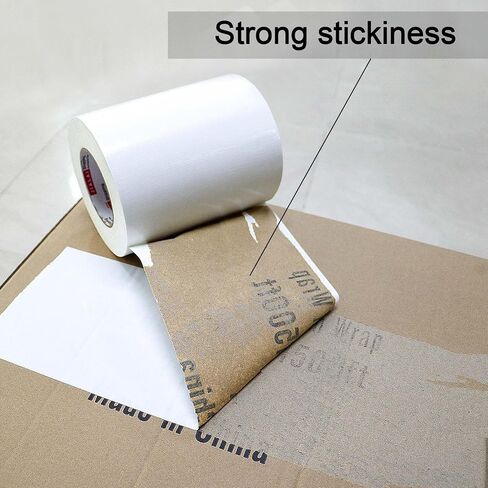 8" White Duct Tape, Industrial Grade 8 inches x 55 Yards (164 ft) Wide Tape Duct, 9 Mil Heavy-Duty, Waterproof, Strong, Flexible, No Residue, for Crafts & Home Improvement in Saudi Arabia