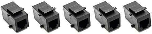مقبس RiteAV Black RJ11/RJ12 للهاتف Keystone أنثى إلى أنثى (10 عبوات) in Saudi Arabia