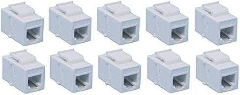 مقبس RiteAV Black RJ11/RJ12 للهاتف Keystone أنثى إلى أنثى (10 عبوات) in Saudi Arabia