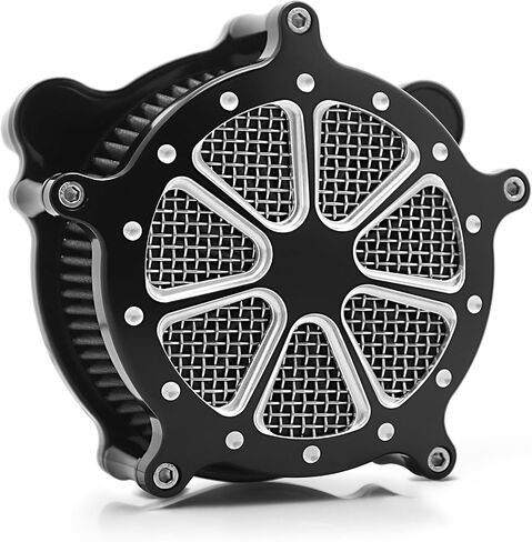 For harley air cleaner filter Sportster Softail Touring street road king glide Dyna for harley davidson air intake filters (Speed 7 style -gray filter, C-For Touring 08-16, Softail 16-17) in Saudi Arabia