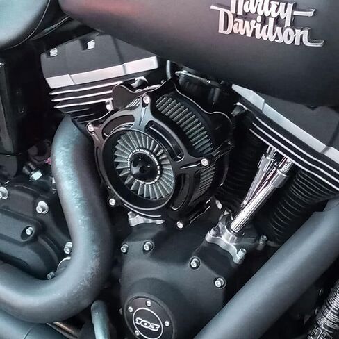 For harley air cleaner filter Sportster Softail Touring street road king glide Dyna for harley davidson air intake filters (Speed 7 style -gray filter, C-For Touring 08-16, Softail 16-17) in Saudi Arabia