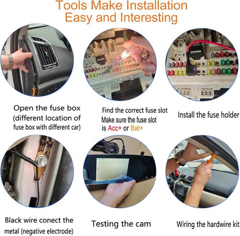 DUOYONG Typ-c Dash Cam Hardwire Kit، Type C 12V 24V إلى 5V Dash Cam Hardwire Kit مع إضافة صمامات دائرة، جهد منخفض (11.5 قدم) in Kuwait