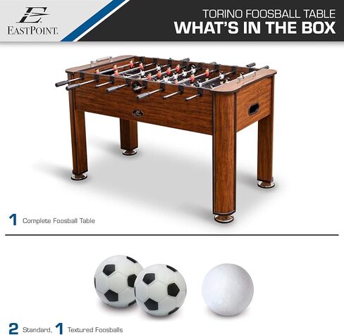 EastPoint Sports 56-Inch Official Competition Size Foosball Table - Foosball Game Table and Foosball Ball Set Complete with Quick-Connect Rods and Bead Scoring in Kuwait