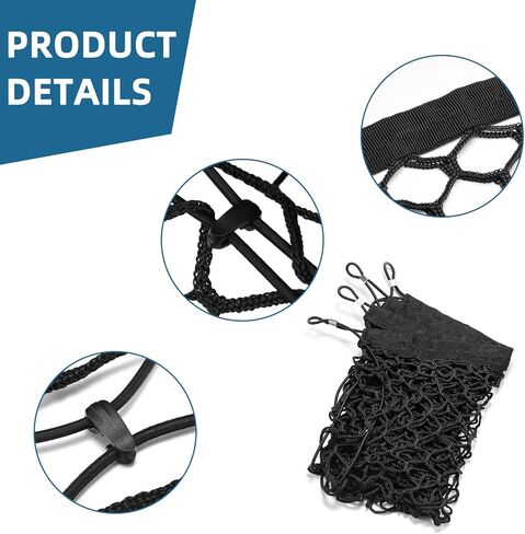 شبكة شحن على شكل ظرف من BERKSYDE، ملحقات تويوتا هايلاندر - شبكة شحن هايلاندر مع خطافات معدنية، تناسب تويوتا هايلاندر 2014-2022 وتويوتا هايلاندر هايبرد 2014-2022 ملحقات السيارة in Kuwait