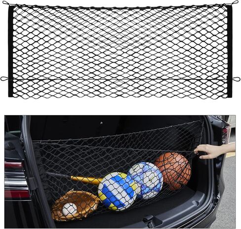 شبكة شحن على شكل ظرف من BERKSYDE، ملحقات تويوتا هايلاندر - شبكة شحن هايلاندر مع خطافات معدنية، تناسب تويوتا هايلاندر 2014-2022 وتويوتا هايلاندر هايبرد 2014-2022 ملحقات السيارة in Kuwait