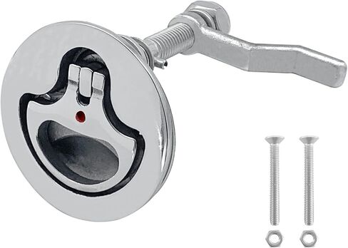 ISURE MARINE Boat Cam Latch Flush Pull Hatch Lift Stainless Steel with Back Plate Fasteners with Screws in Saudi Arabia