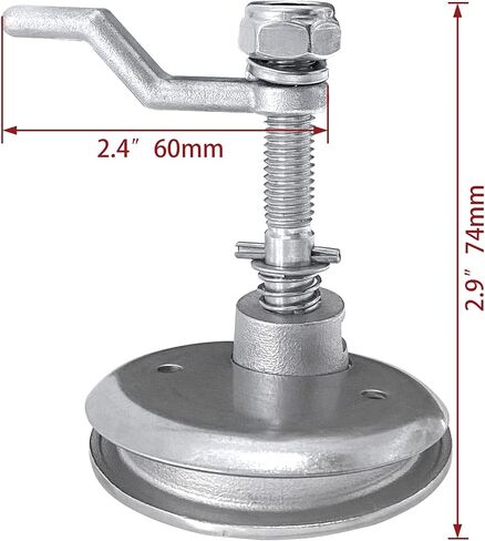 ISURE MARINE Boat Cam Latch Flush Pull Hatch Lift Stainless Steel with Back Plate Fasteners with Screws in Saudi Arabia