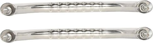 NovelBee 2pcs Boat Polished Grab Handles,Stainless Steel Marine Grab Bar Handrail with Finger Grip,Flange,Stud (Stud to Stud Distance:12") in Saudi Arabia