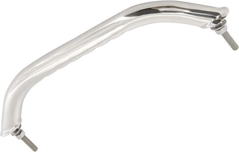 NovelBee 2pcs Boat Polished Grab Handles,Stainless Steel Marine Grab Bar Handrail with Finger Grip,Flange,Stud (Stud to Stud Distance:12") in Saudi Arabia
