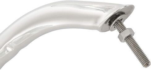 NovelBee 2pcs Boat Polished Grab Handles,Stainless Steel Marine Grab Bar Handrail with Finger Grip,Flange,Stud (Stud to Stud Distance:12") in Saudi Arabia