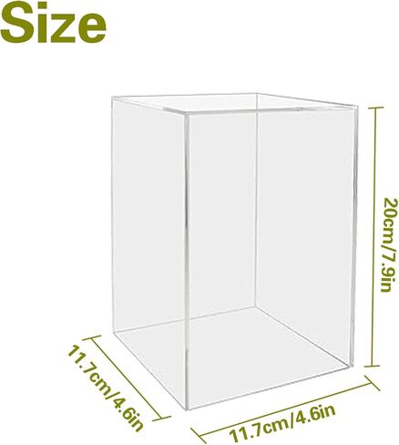 خزان أسماك أكريليك ذو ضغط سلبي مع أقواس ثابتة، مصعد أسماك شفاف مقلوب لحوض السمك المعلق، خزان أسماك معلق يزيد من منطقة نشاط الأسماك، برج سمك، 8 * 4.6 * 4.6 بوصة in Kuwait