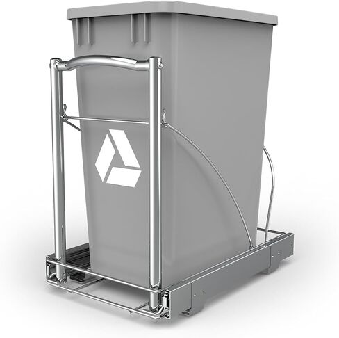Pull Out Trash Can Under Cabinet, Under Sink Trash Can for 7-13 Gallon Trash Can, Adjustable Garbage Can Pull Slide Out for Kitchen Cabinet (Trash Can Not Included) in Saudi Arabia