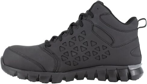 Reebok Men's Rb4060 Sublite Cushion Work Safety Athletic Mid Cut Composite Toe Shoe Black and Gray Construction in Saudi Arabia